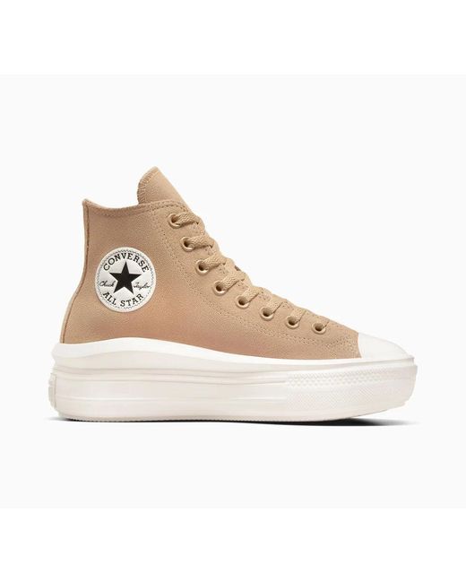 Converse Natural Chuck Taylor All Star Move Platform Colorful Suede