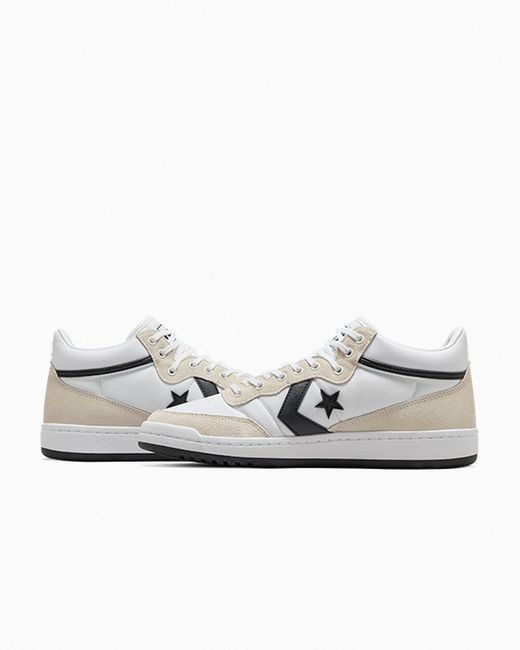 Converse White Cons Fastbreak Pro Leather & Suede