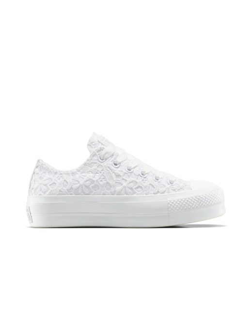 Converse Women's White Chuck Taylor All Star Lift Platform Lace