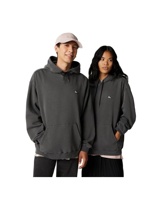 Converse Go-to Sneaker Patch Loose Fit Pullover Hoodie in Black | Lyst