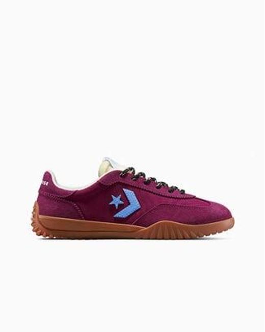 Converse Purple Run Star Trainer Suede