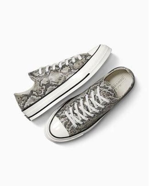 Converse Gray Chuck 70 Faux Snakeskin Low Top for men