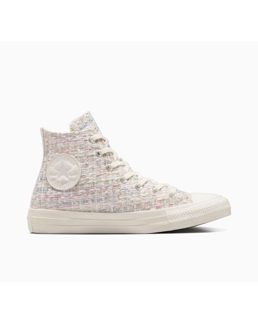Converse White Chuck Taylor All Star Tweed Shimmer