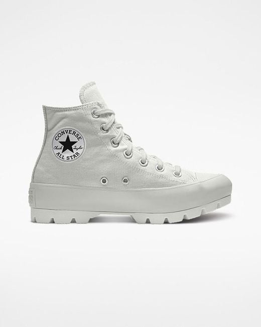 Converse White Custom Chuck Taylor All Star Lugged Platform By You