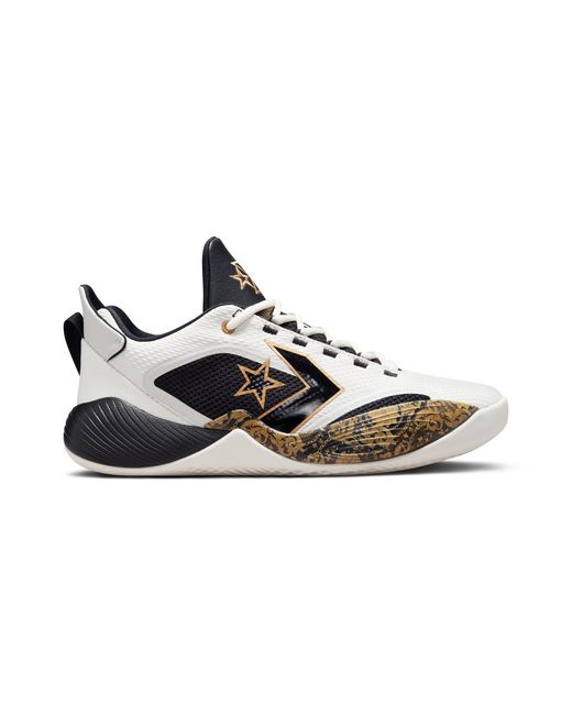 Converse All Star Bb Shift Gold Detail in Black | Lyst