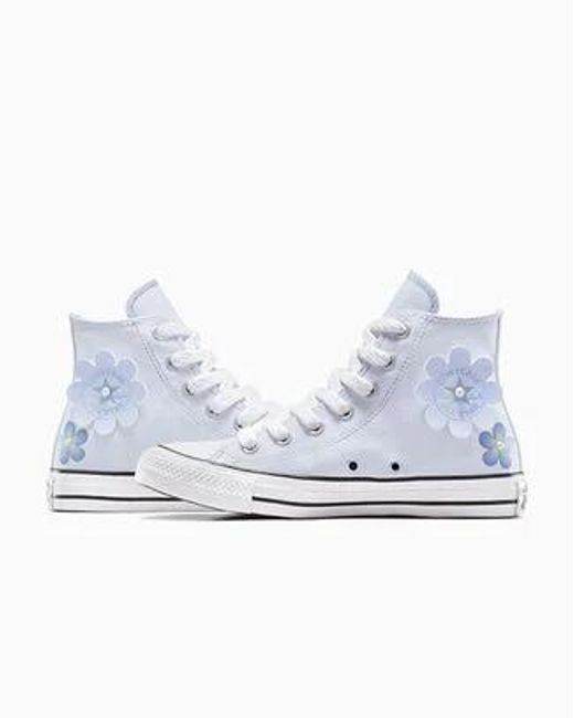 Converse White Chuck Taylor All Star Gradient Flowers Canvas For