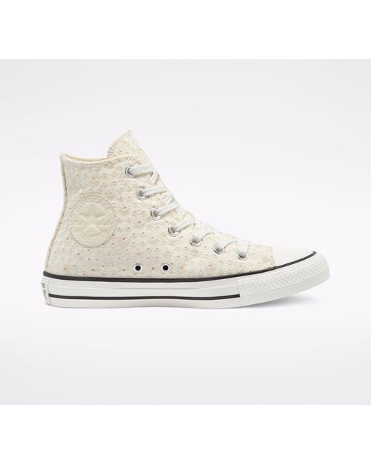 Converse White Canvas Broderie Chuck Taylor All Star-High Top