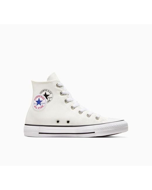 Converse White Chuck Taylor All Star Logo Play for men