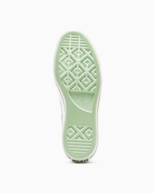 Converse White Chuck Taylor All Star Lift Platform Gingham