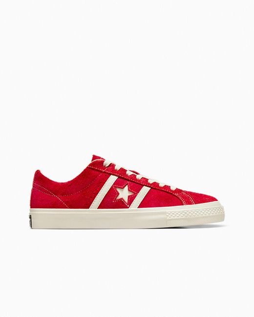 Converse Red One Star Academy Pro Suede