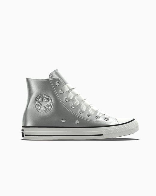 Converse Gray Custom Chuck Taylor All Star Leather By You