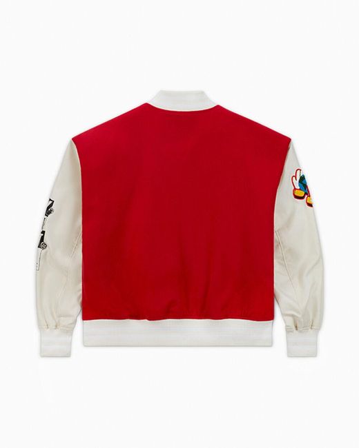Converse Red X Lfc Woven Varsity Jacket