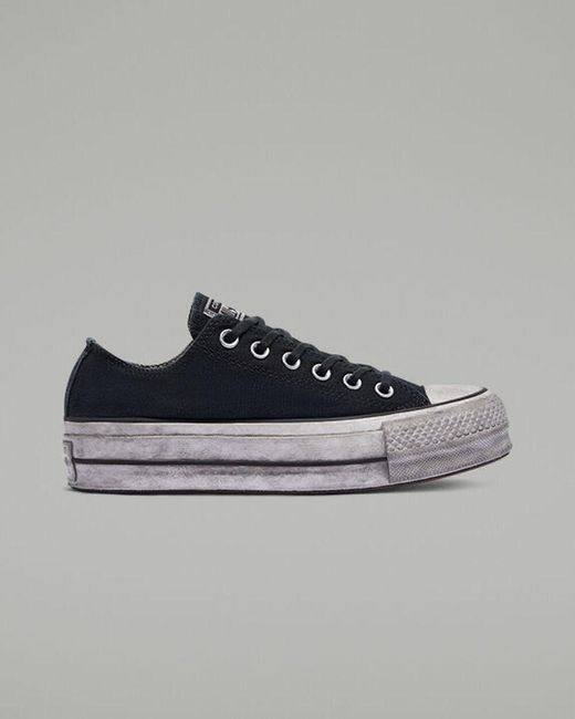converse chuck taylor lift smoked canvas