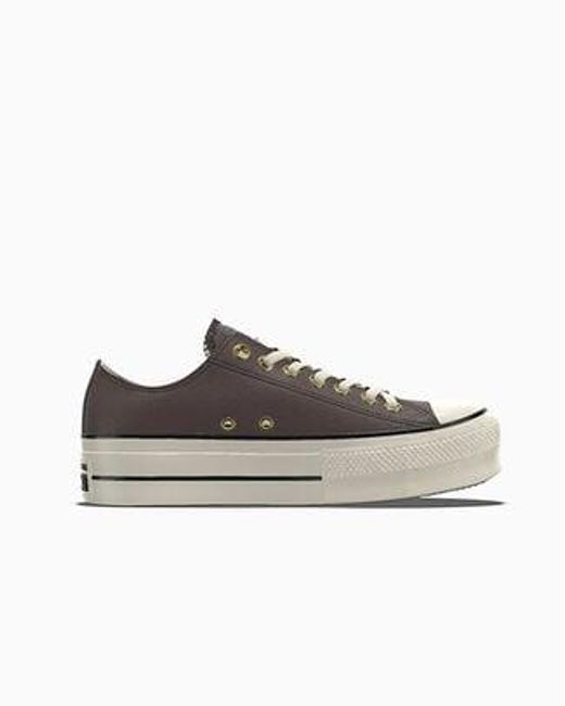 Converse Multicolor Custom Chuck Taylor All Star Lift Platform Leather By You