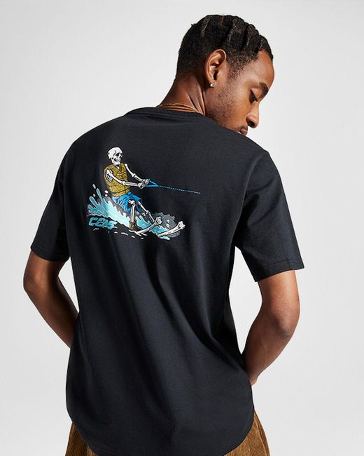 Converse Black Skeleton Water Ski T-shirt