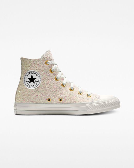 Converse White Custom Chuck Taylor All Star Glitter By You