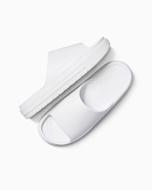 Converse White Essential Slide