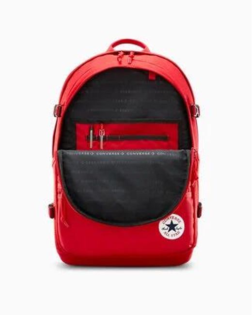 Converse Red Straight Edge Backpack Polyester