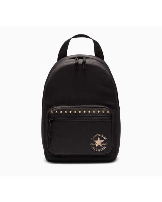 Converse Black Go Lo Studded Mini Backpack