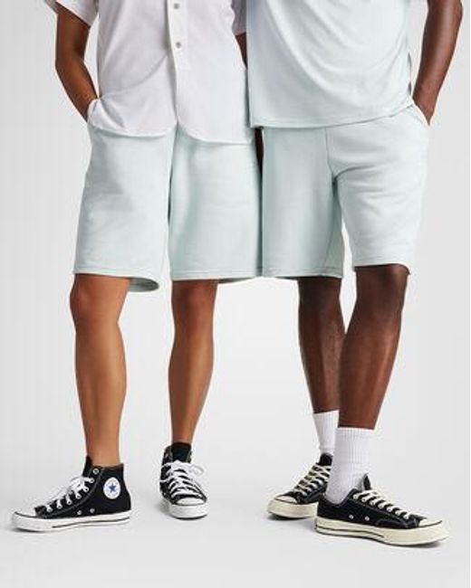 Converse Blue Go-To Standard Fit 9" Fleece Shorts Polyester