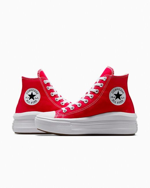 Converse Red Chuck Taylor All Star Move