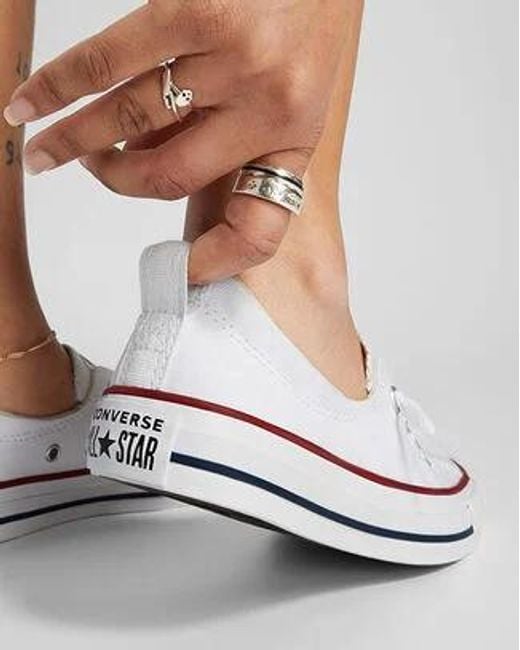 Converse White Chuck Taylor All Star Shoreline Low Top Shoe Canvas For