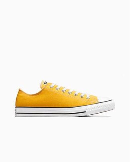 Converse Yellow Chuck Taylor All Star Canvas Low Top Shoe