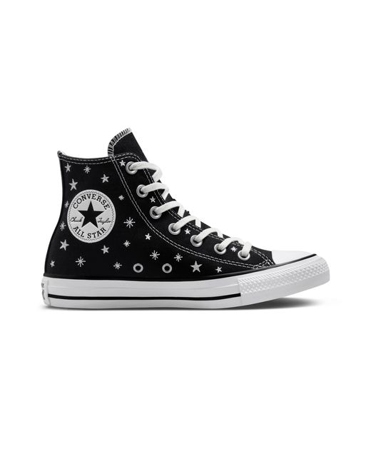 Converse Chuck Taylor All Star Embroidered Stars in Black | Lyst