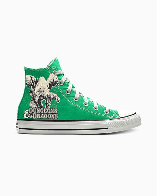 Converse Green Custom Chuck Taylor All Star Dungeons & Dragons High Top By You