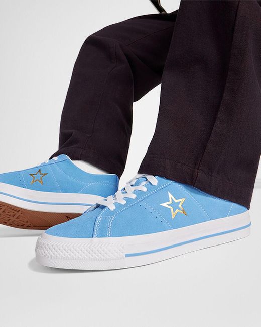 Converse Blue One Star Pro Suede