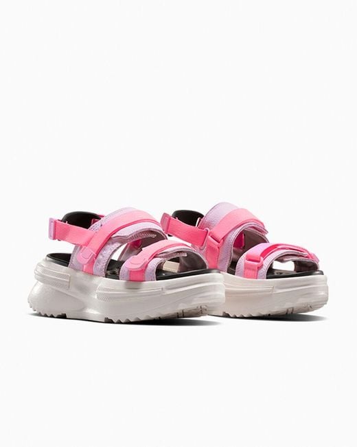 Converse Pink Run Star Utility Sandal Cx Easy On