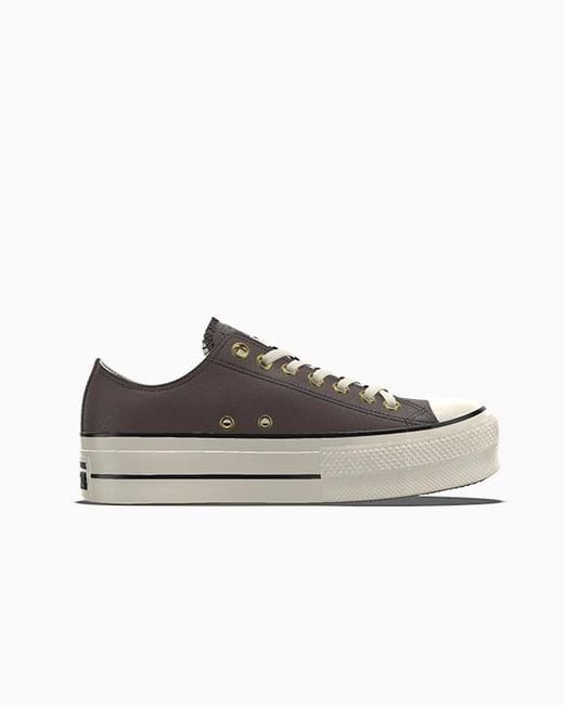 Converse Multicolor Custom Chuck Taylor All Star Lift Platform Leather By You