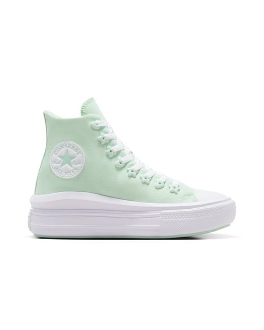 Converse Blue Chuck Taylor All Star Move Platform Charms Canvas For