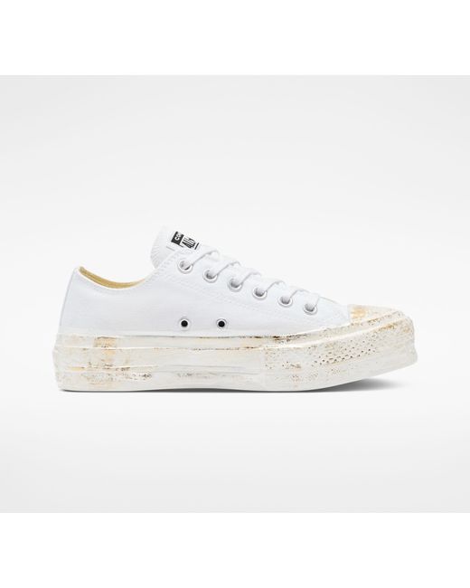 Converse Chuck Taylor All Star Lift Platform Gold Iridescent in