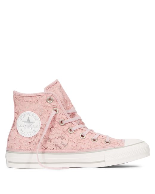 Converse Pink Chuck Taylor All Star Flower Lace