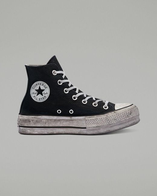 converse chuck taylor lift smoked canvas