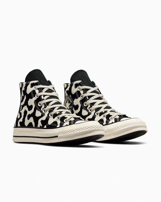 Converse Black Chuck 70 Leopard Remix