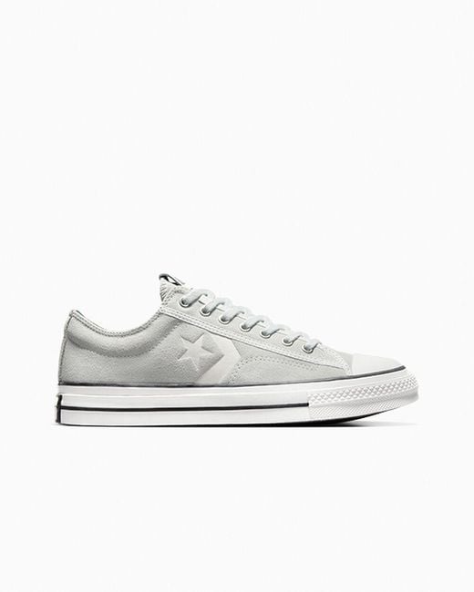 Star player hotsell converse white