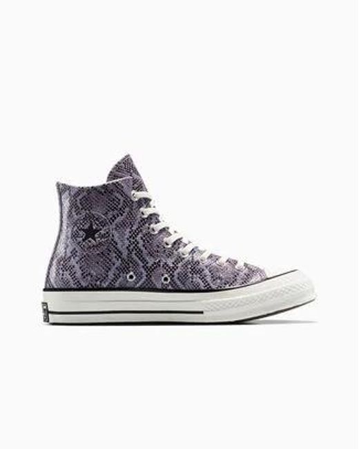 Converse Blue Chuck 70 Faux Snakeskin