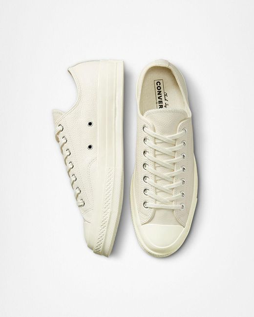 Converse white 2024 leather sneakers
