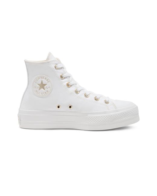 White platform converse with rose gold Clearance