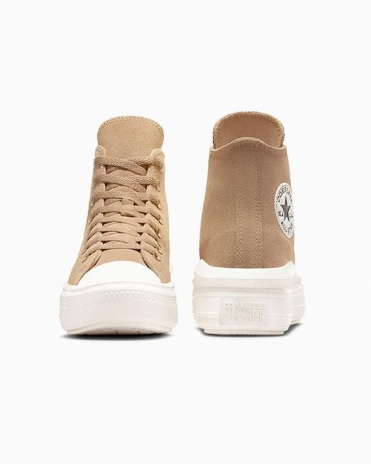 Converse Natural Chuck Taylor All Star Move Platform Colorful Suede