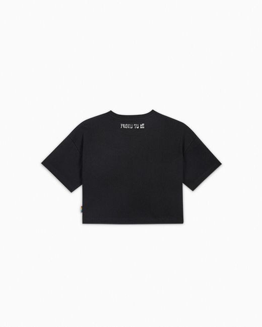 Converse Black Proud To Be Oversized Cropped T-shirt