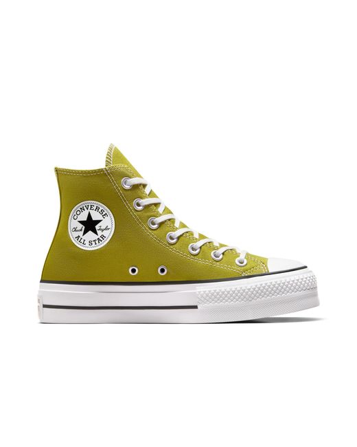 Converse Yellow Chuck Taylor All Star Lift Platform Canvas For