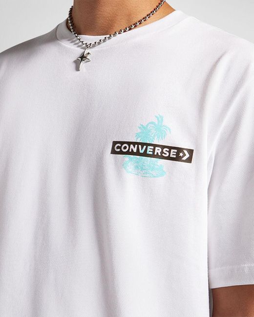 Converse White Palm Tree T-shirt for men