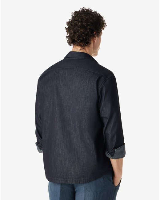 Corneliani Blue Denim Shirt for men