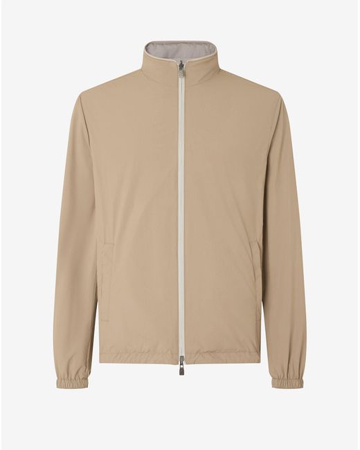 Corneliani Natural Jacket Made From Ultra Light Technical Fabric for men