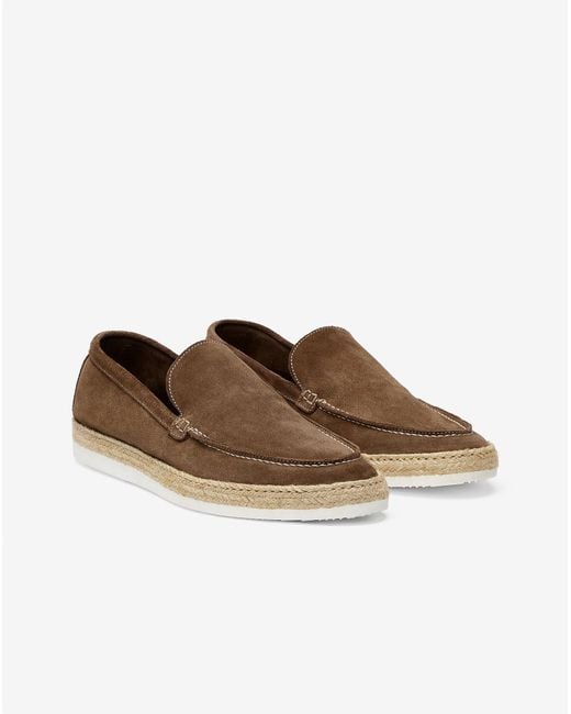 Corneliani White Suede Loafers for men