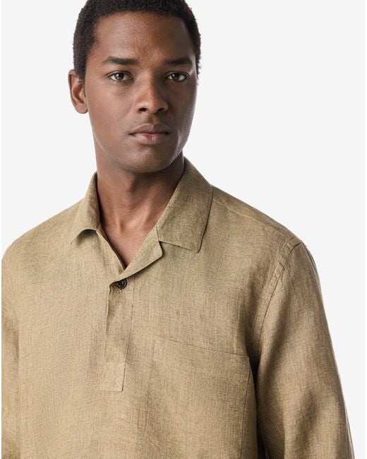 Corneliani Natural Pure Linen Shirt for men