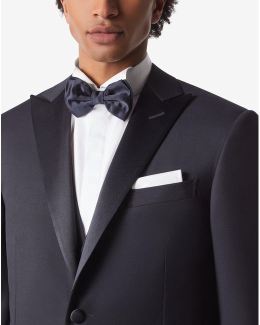 Corneliani Blue S130's Wool Twill Tuxedo for men